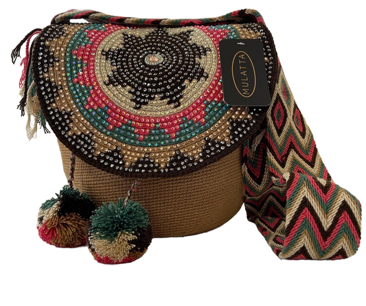 Bag with design and stones